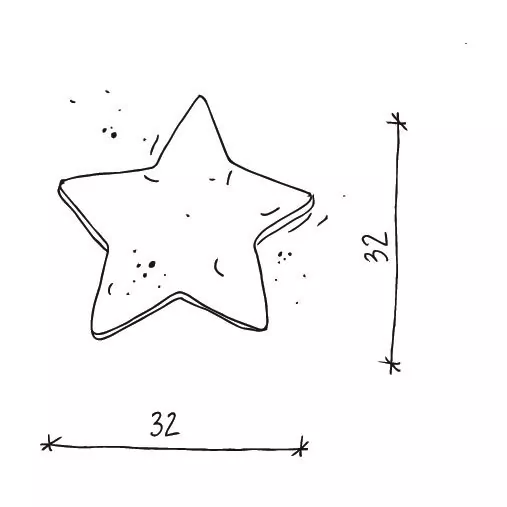 poduszka gwiazdka mała welurowa wymiary