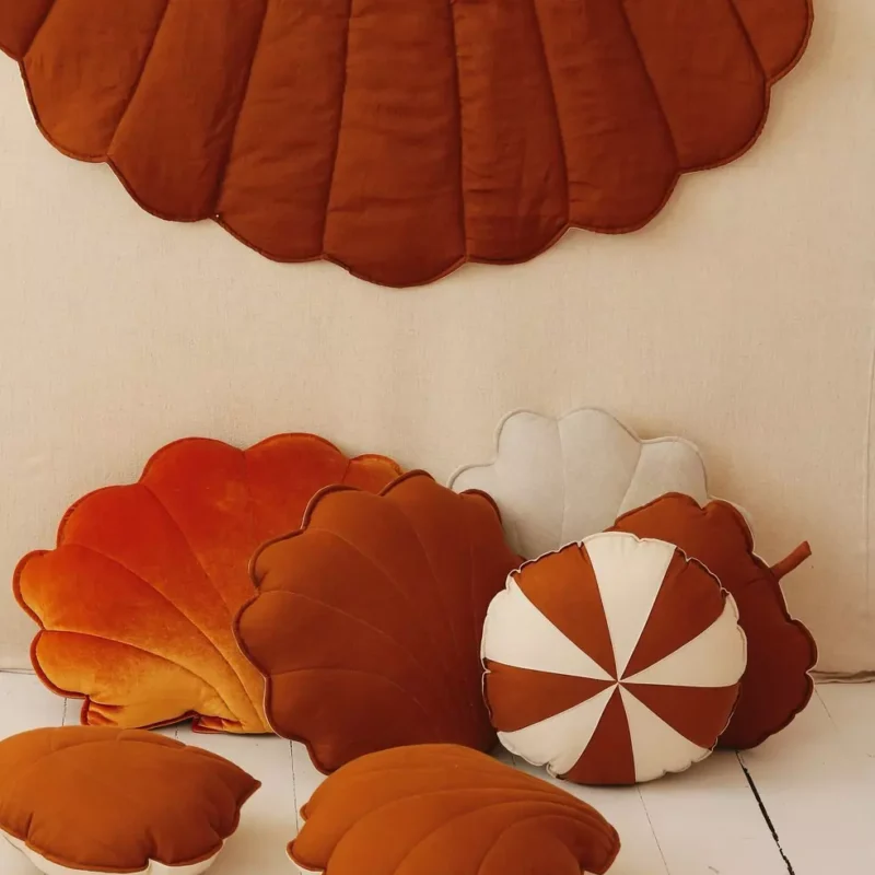 mata dla dzieci muszla karmel mata podłogowa