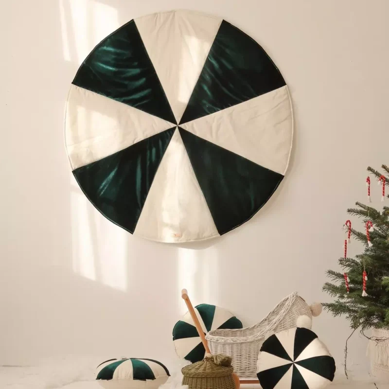 mata świąteczna zielony cukierek święta prezent gwiazdkowy boże narodzenie