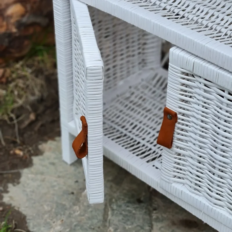 etażerka wiklinowa naturalna biała luuv concept prezent dla dziecka