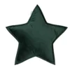 poduszka gwiazdka duża welurowa ozdoba do pokoju dziecka butelkowa zieleń prezent