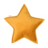 poduszka gwiazdka duża welurowa ozdoba do pokoju dziecka kolor żółty pomysł na prezent
