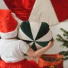 zielona poduszka patchworkowa cukierek pomysł na prezent świąteczny