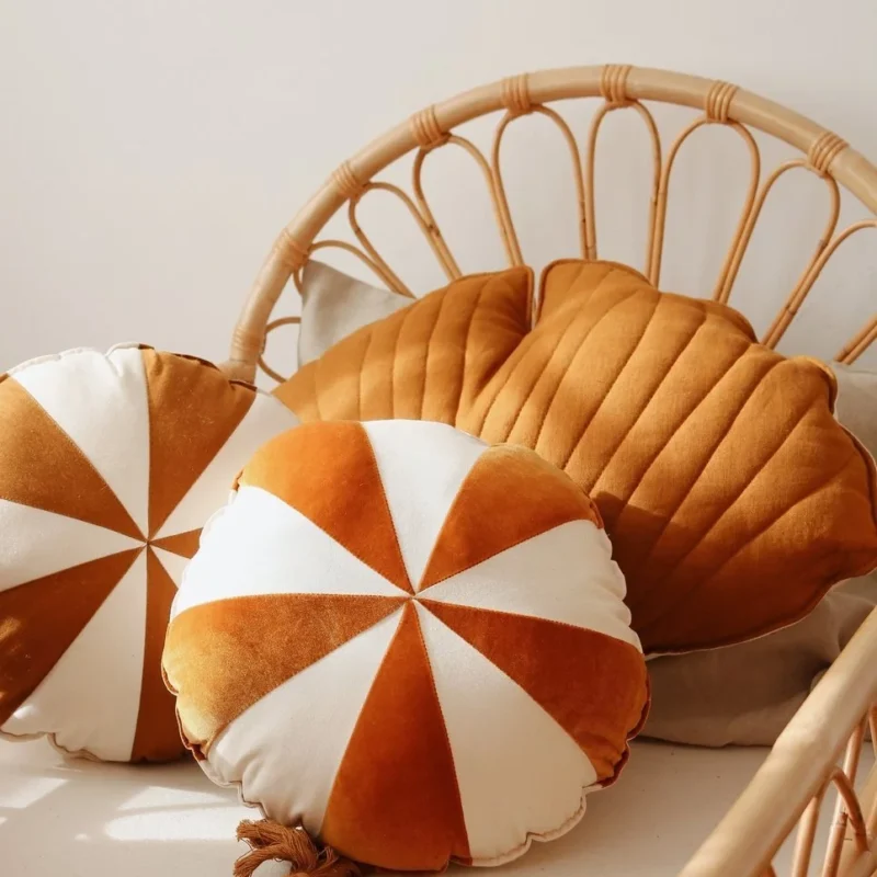 poduszka patchworkowa złoty cukierek