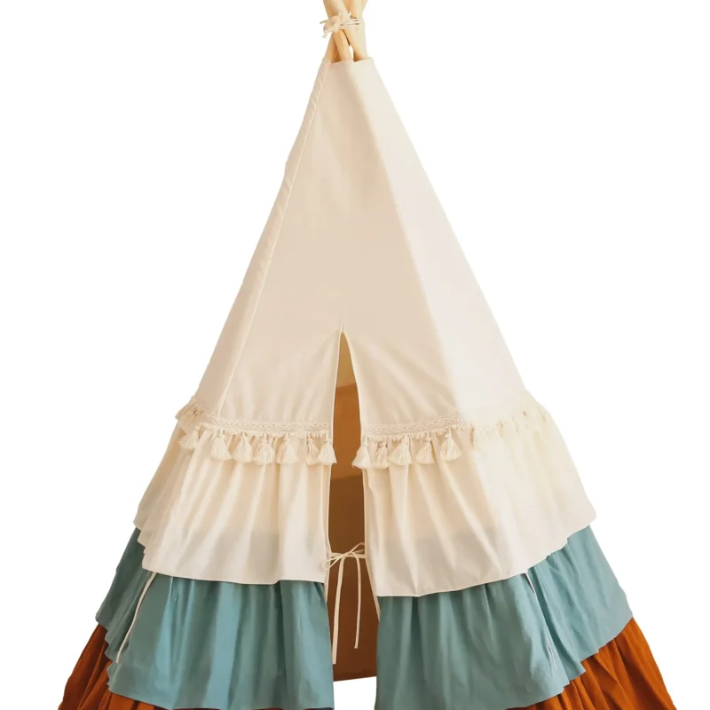 namiot tipi z falbanami ale cyrk zabawa luuv concept