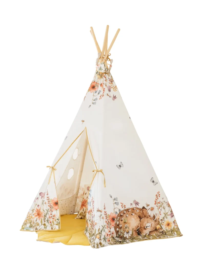 namiot tipi kolekcja polne kwiaty dla dziecka