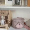 szkatułka wiklinowa brudny róż luuv concept prezent dla dziecka polska marka