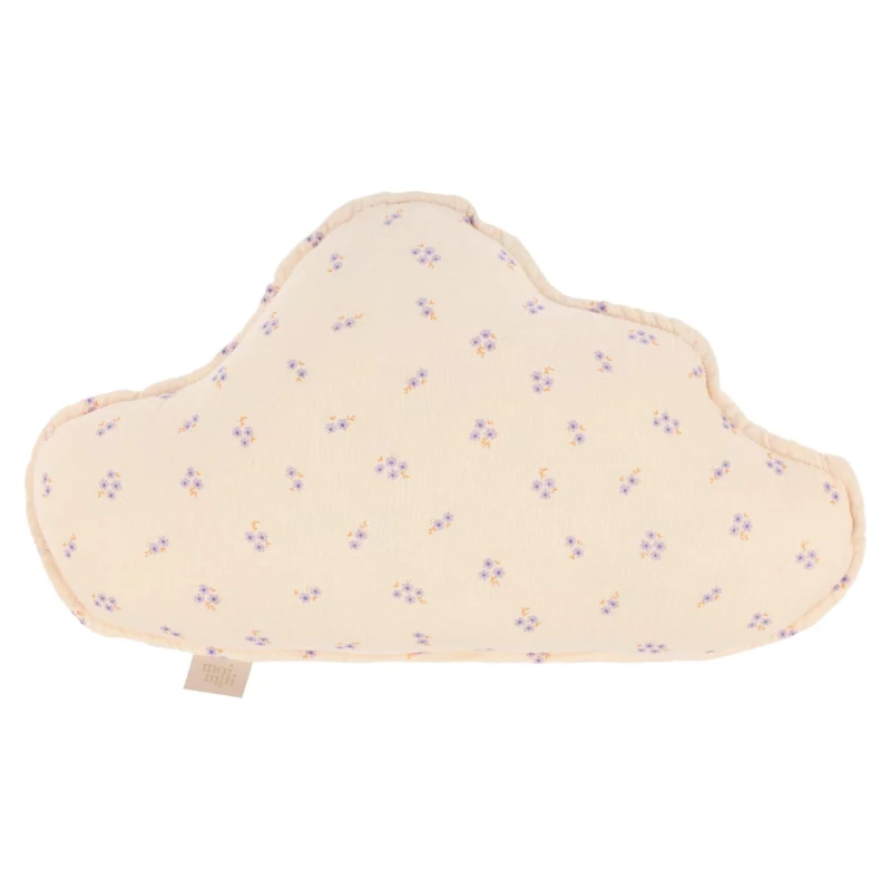 chmurka muślinowa poduszka dla dzieci fioletowa niezapominajka luuv concept polska marka