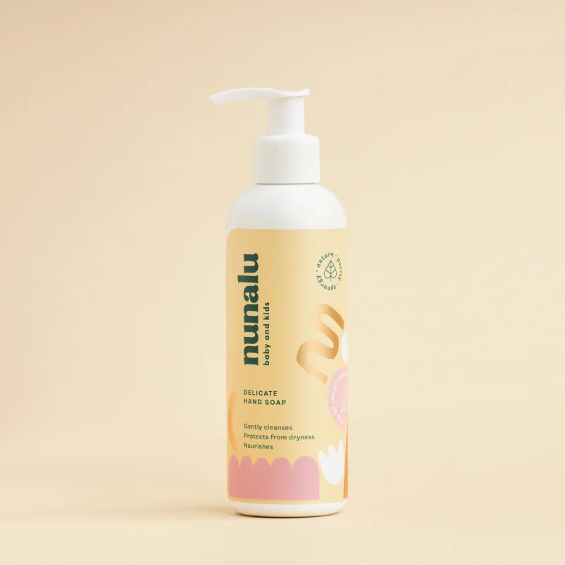 delikatne mydło do rąk dla dzieci nunalu luuv concept polska marka naturalna pielęgnacja dla dzieci