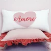 poszewka ozdobna haftowane serce amore na poduszkę polska marka luuv concept